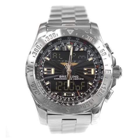 Previously Owned Breitling Airwolf Black Dial Stainless Steel 